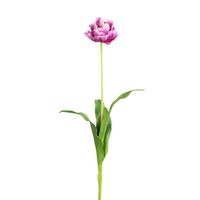 tallo de tulipan doble artificial malva h70