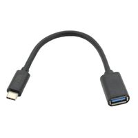 iggual cable usb otg 30 usb-ausb-c 20 cm negro