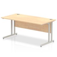 impulse cantilever 1600 rectangle desk maple - i000351