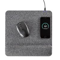 powertrack plush wireless charging mousepad