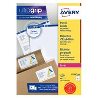 avery addressing labels laser jam-free 4 per sheet - l7169-100