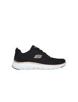 zapatillas skechers flex appeal 50 mujer black meshrose gold tr