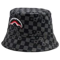 sprayground sombrero sp14998gry check-bucket cap para hombre