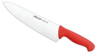 cuchillo cocinero de acero inoxidable nitrum de 250 mm mango rojo