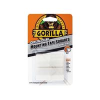 gorilla mounting tape squares clear 24 pack 3044111