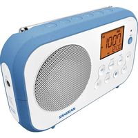 sangean pr-d12bt radio digital portatil bluetooth blancoazul