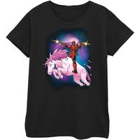 marvel camiseta manga larga space unicorn para mujer