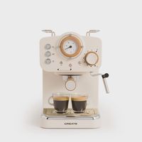 create - cafetera express acabado mate presion 20 bar capacidad 125l - thera retro