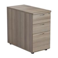 mezzo desk high 3 drawer pedestal-800 deep-grey oak-tesdhp3800go