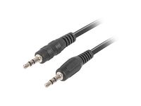 cable estereo lanberg jack 35mm macho jack 35mm macho 2m negro