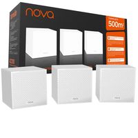 tenda mw12 pack de 3 sistema mesh wifi ac2100 tribanda