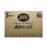 jiffy airkraft postal bags bubble-lined peel and pack 50 - jl-3