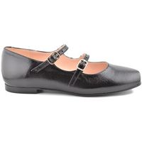 casual bailarinas zapatos negros de piel by para mujer