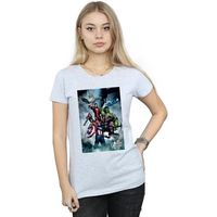 marvel camiseta manga larga avengers assemble para mujer