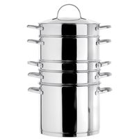 le cuisinox set para la coccion al vapor 6 piezas  acero