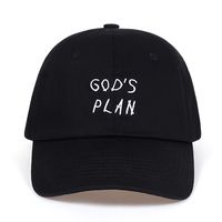 gorra de beisbol bordada plan de dios negra informal unisex gorra de papa ligera transpirable sombreros de sol para mujeres y hombres