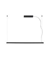 lampara colgante lineal negra 115 cm vico led