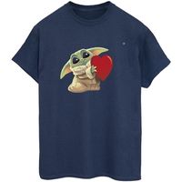 disney camiseta manga larga the mandalorian the kids with heart para mujer