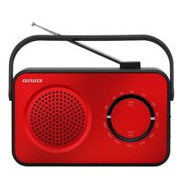 aiwa r-190 radio analogica amfm roja