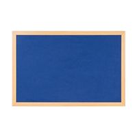 bi-office earth felt notice board 1200x900mm blue