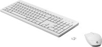 grado a kit teclado  mouse raton hp 230 wireless inalambrico blanco