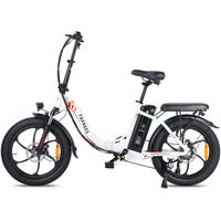 fafrees f20 bicicleta electrica motor 250w bateria 576wh autonomia 70km blanca