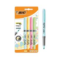 bic highlighter grip assorted pastel 4 pack