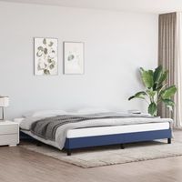 vidaxl cama sin colchon tela azul 200x200 cm