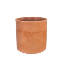 macetero redondo polietileno resistente exterior terracota o50x50 cm