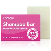 friendly soap natural shampoo bar - lavender  geranium - 95g