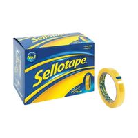 sellotape original golden tape 18mmx66m 16 pack 1443252