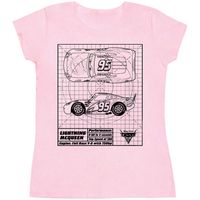 disney camiseta manga larga cars para mujer