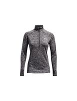 sudadera media cremallera under armour techr twist w metallic sil