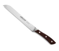 cuchillo panero acero inoxidable forjado nitrum 200 mm mango marron