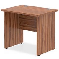 impulse 800600 rectangle panel end leg desk walnut - mi002891