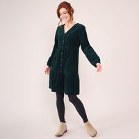 nomads tiered tunic dress - bottle