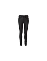 pantalones vero moda seven nwsmooth coated black mujer