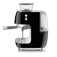 cafetera express molinillo - smeg egf03bleu negro