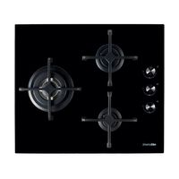 universal blue maia b-plus placa de gas 3 zonas 60cm negra