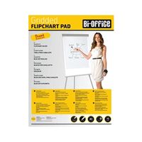 bi-office gridded flipchart pad a1 40 sheet 5 pack