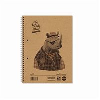 rhino wirebound notebook recycled paper a4 pack of 5 srs4s8