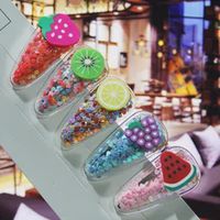 fruit hair clips for girls kids new transparent hairpin fashion sweet children simple pvc bb clips ins hair accessories