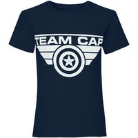 captain america civil war camiseta manga larga team cap para nina