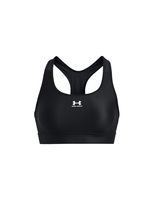 sujetador deportivo negro under armour heatgear mid mujer