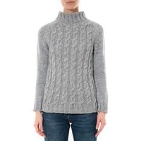 de fil en aiguille jersey pull farfalla gris clair para mujer