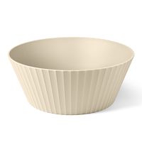 ensaladera de polipropileno beige mate diam 30cm