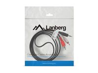 cable estereo lanberg mini jack 35mm 2x rca macho 15m