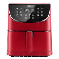 cosori premium chef edition freidora de aire sin aceite 55l 1700w roja