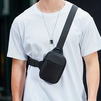 1pza bolsa de hombro deportiva pequena y ligera de 7 pulgadas para hombres bolso de pecho de telefono celular de moda perfecto para regalos de accion de gracias y navidad