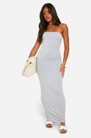 vestido maxi palabra de honor super suave gris